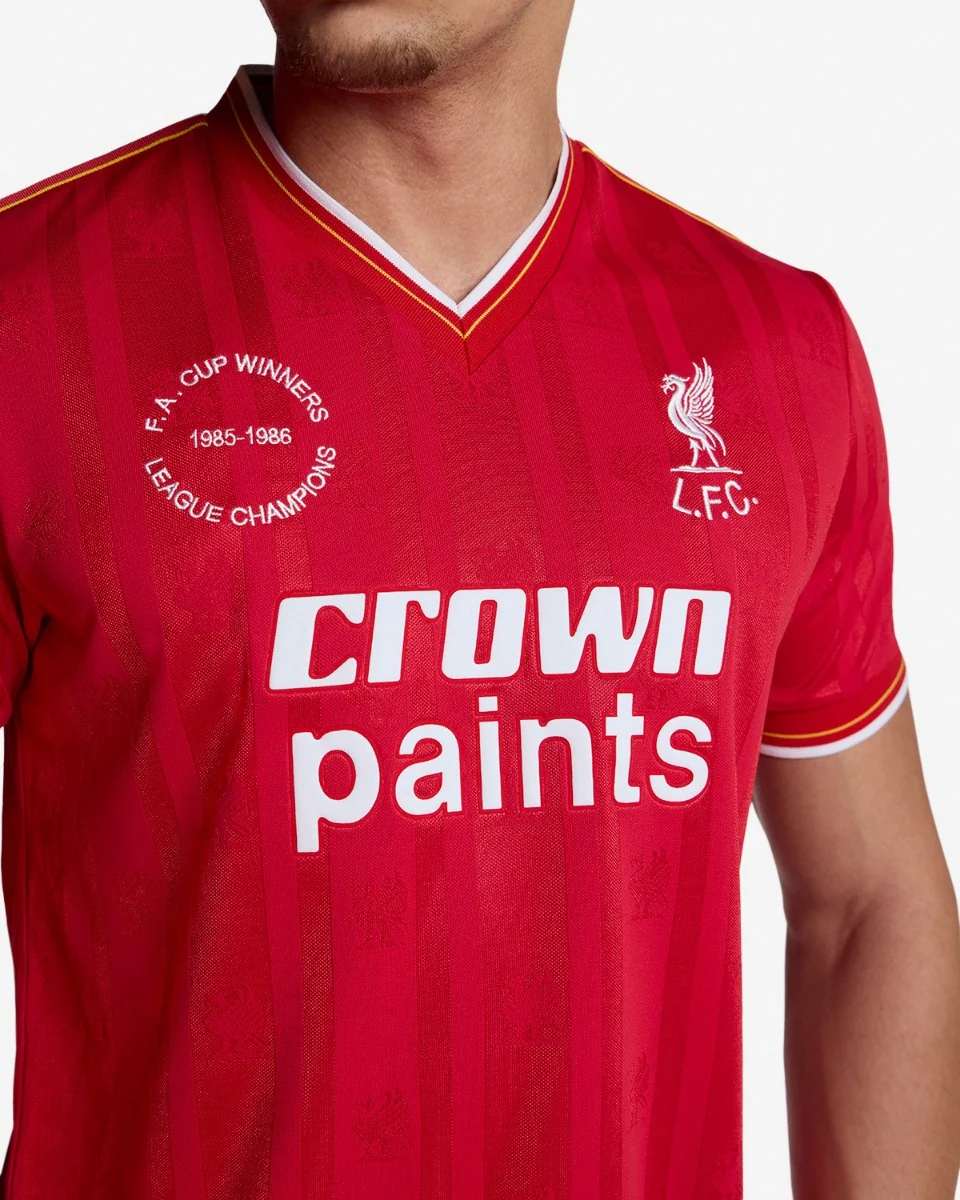 LFC Adults Retro 1986 Home Shirt - Image 5
