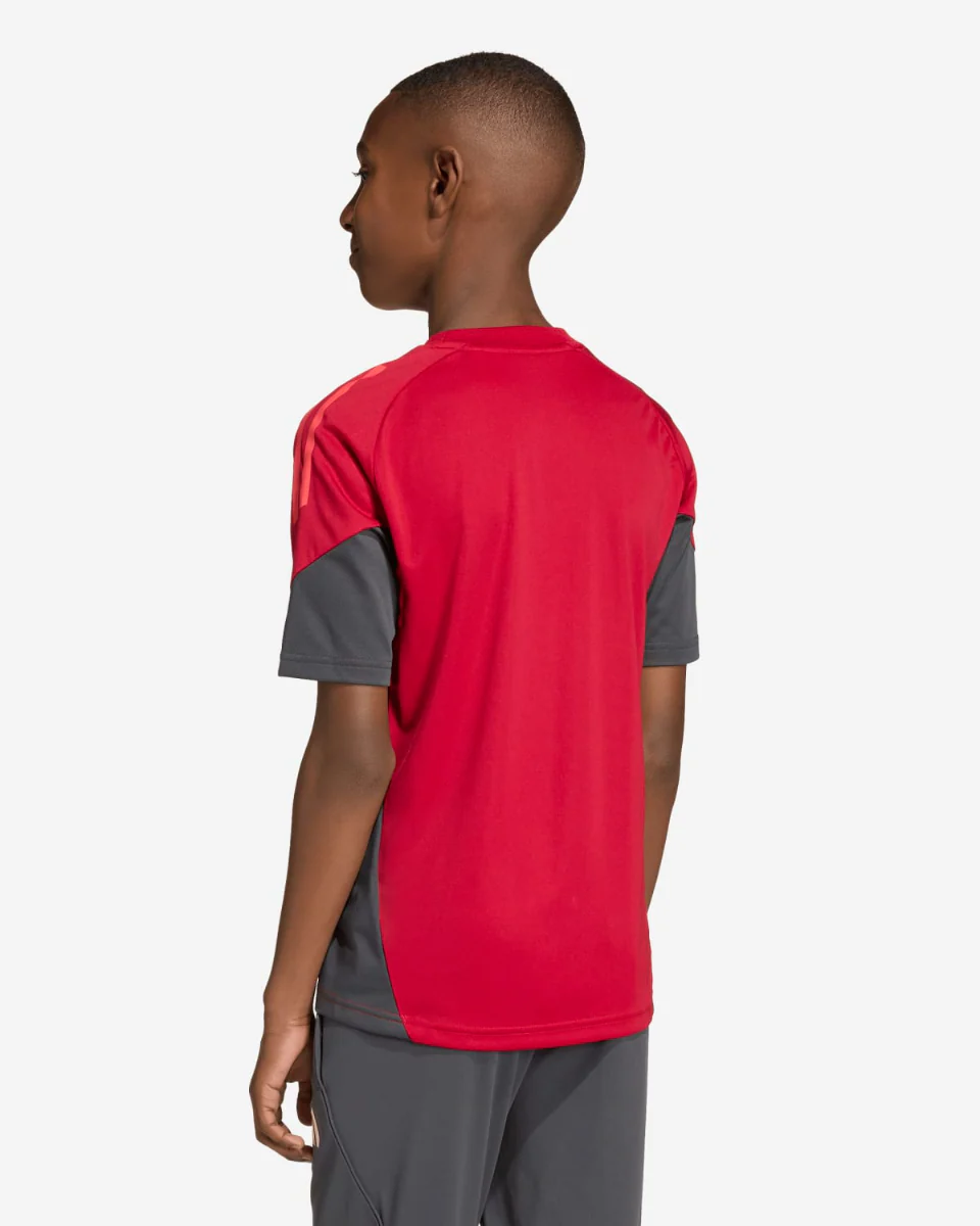 Liverpool Adidas Juniors 25/26 Domestic Short Sleeve Tee Red - Image 2