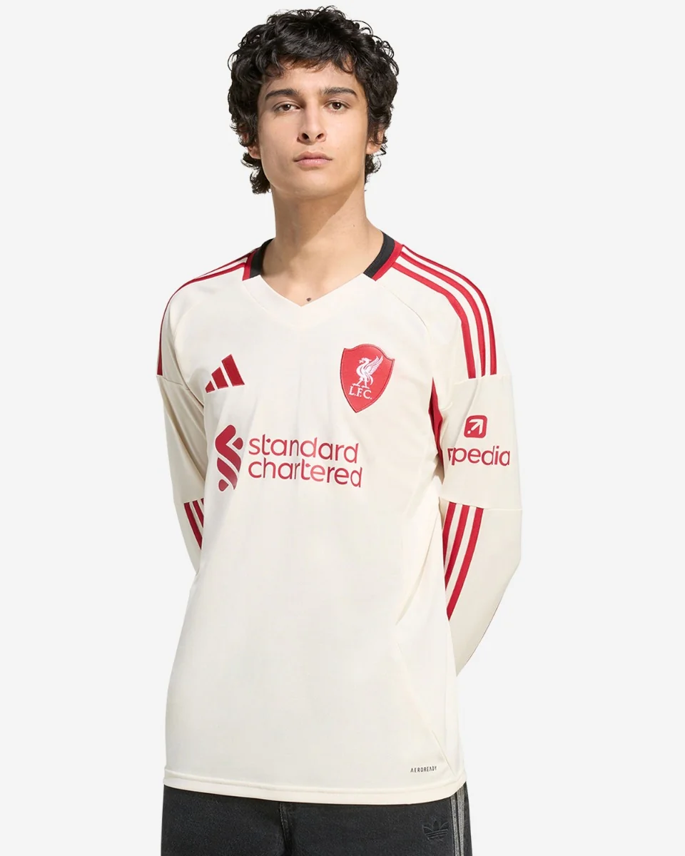 Liverpool Adidas Mens 25/26 Away Long Sleeve Jersey - Image 3