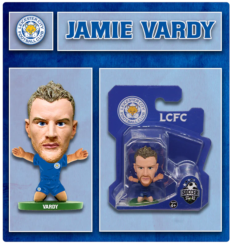 Soccerstarz - Leicester Jamie Vardy Home Classic Kit - Image 2