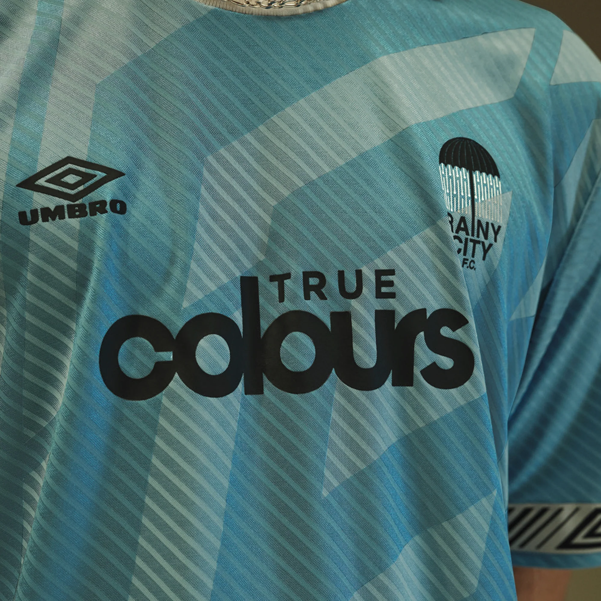Umbro Taped Football Shirt Vista Blue - Northern Quarter Collection - Image 2